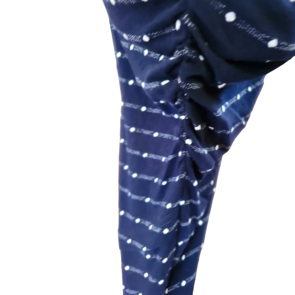 ANTHROPOLOGIE x Saturday Sunday Caryn Navy Blue Polkadot Mini Dress - Size S - Picture 6 of 13